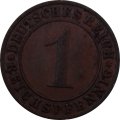 Веймарская республика 1 рейхспфенниг 1931 год (F)