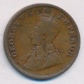 Британская Индия 1/4 анны 1928 год - Король Георг V