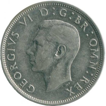 Великобритания 1/2 кроны 1938 год