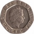 Великобритания 20 пенсов 2006 год