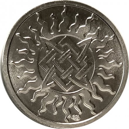 Жетон Златорогий Тур (Бык) - 2022. Славянский календарь (годослов). 2021 год, СПМД, Россия