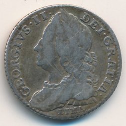 Великобритания 6 пенсов 1746 год