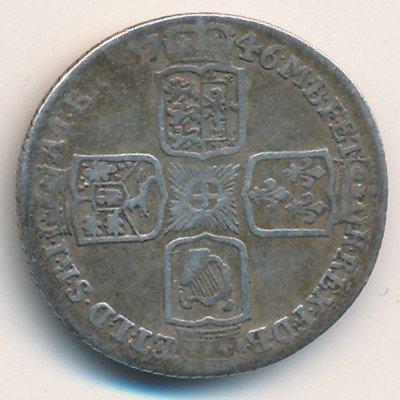 Великобритания 6 пенсов 1746 год