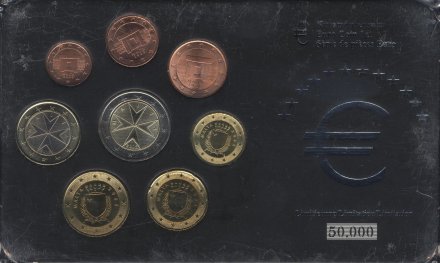 Евро серия Мальты 2008 года (8 монет)