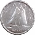 Канада 10 центов 1949 год