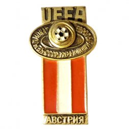 Значок UEFA. Чемпионат Европы Юноши. СССР. 1984. Австрия
