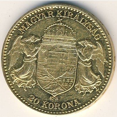 Венгрия 20 крон 1901 год