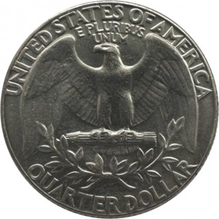 США 25 центов (1/4 доллара) 1974 год - Джордж Вашингтон (D)