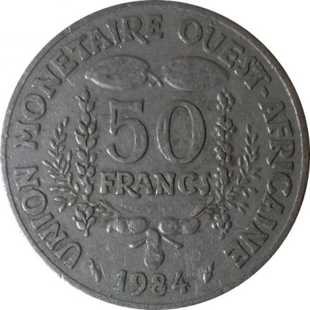 Западная Африка 50 франков 1984 год
