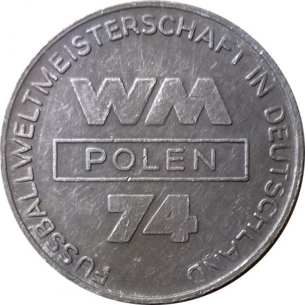 Жетон Германия (ФРГ) &quot;Кубок Мира по Футболу в Германии 1974&quot; Польша