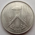 ГДР 10 пфеннигов 1953 год (E) (редкая)