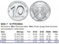 ГДР 10 пфеннигов 1953 год (E) (редкая)