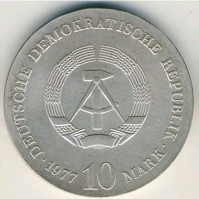 ГДР 10 марок 1977 год