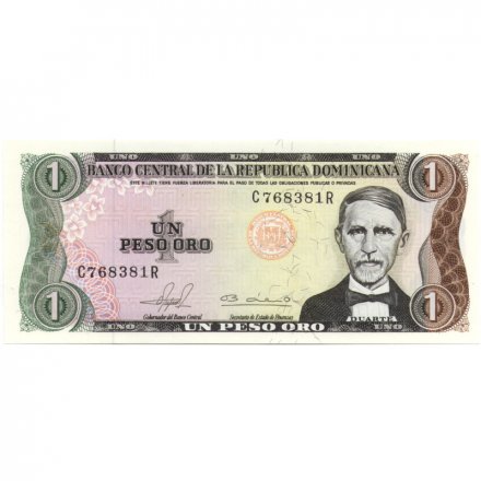 Доминикана 1 песо 1981 год - UNC