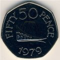Гернси 50 пенсов 1979 год