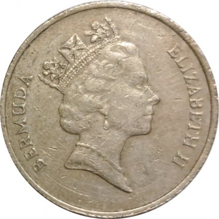 Бермудские острова 1 доллар 1997 год - Парусник