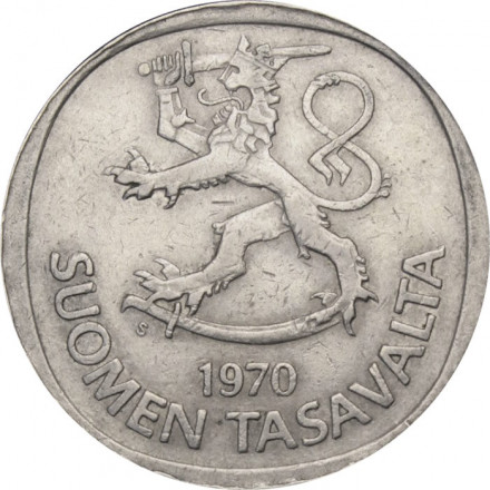 Финляндия 1 марка 1970 год