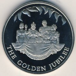 Фолклендские острова 50 пенсов 2002 год