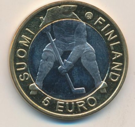 Финляндия 5 евро 2012 год - Чемпионат мира по хоккею с шайбой 2012