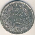 Чили 1 песо 1925 год
