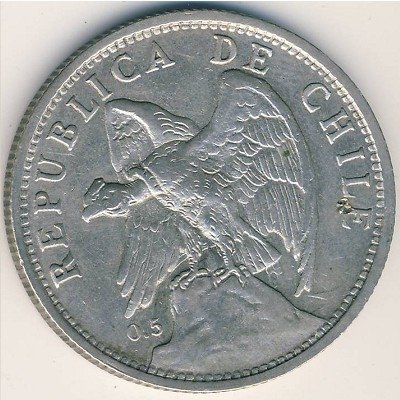 Чили 1 песо 1925 год