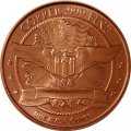 Монетовидный жетон США унция меди 999 - Шагающая свобода