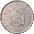 Эквадор 5 сукре 1988 год