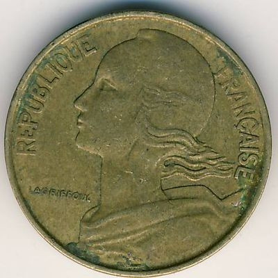 Франция 10 сантимов 1970 год - Марианна