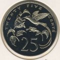 Ямайка 25 центов 1970 год