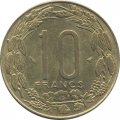 Центральная Африка 10 франков 1998 год
