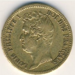 Франция 20 франков 1831 год