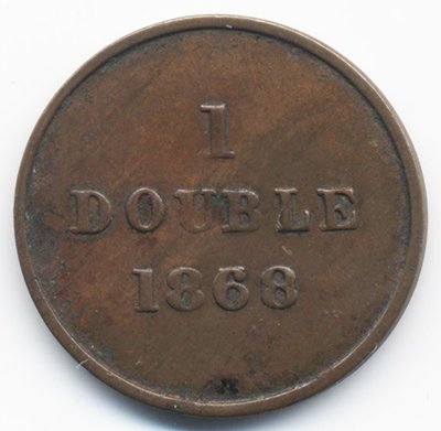 Гернси 1 дубль 1868 год
