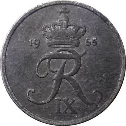 Дания 2 эре 1955 год
