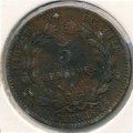Франция 5 сантимов 1885 год