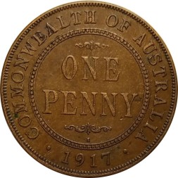 Австралия 1 пенни 1917 год