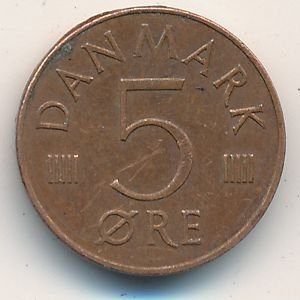 Дания 5 эре 1986 год