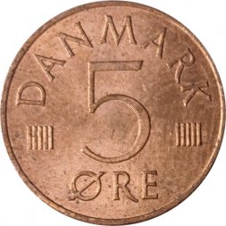 Дания 5 эре 1986 год