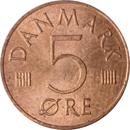 Дания 5 эре 1986 год