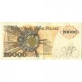Польша 20000 злотых 1989 год - Мария Склодовская-Кюри - XF