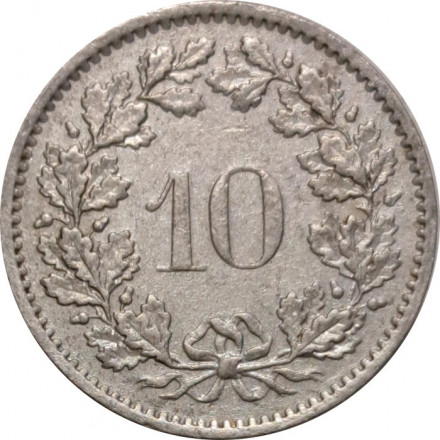 Швейцария 10 раппенов 1978 год