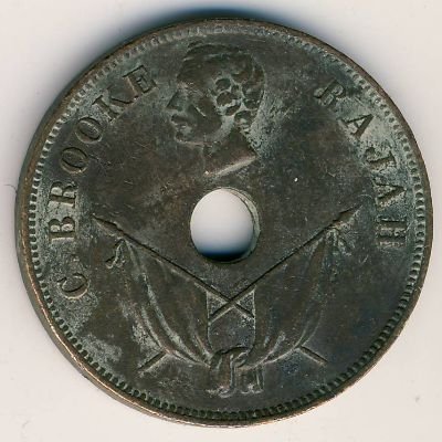 Саравак 1 цент 1893 год