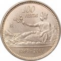 Испания 100 песет 2001 год - 132 года песете