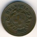 Швейцария 1 раппен 1937 год