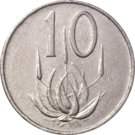 ЮАР 10 центов 1965 год (SUID-AFRIKA)