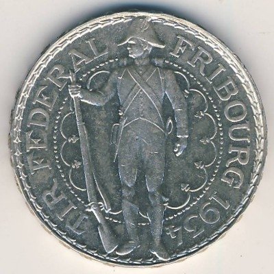 Швейцария 5 франков 1934 год