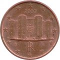 Италия 1 евроцент 2007 год - Замок Кастель-дель-Монте