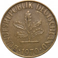 ФРГ 10 пфеннигов 1970 год - F