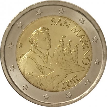 Сан-Марино 2 евро 2022 год - Святой Марин