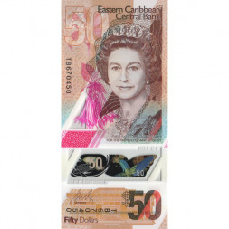 Восточные Карибы 50 долларов 2019-2020 год - UNC