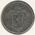 Кипр 9 пиастров 1907 год